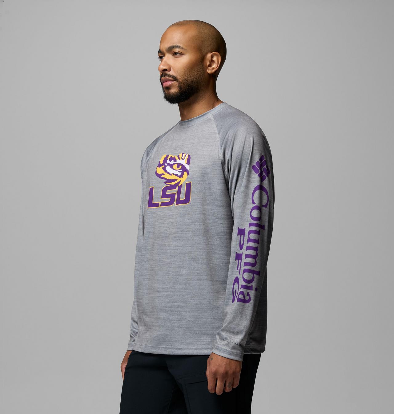 Men's Collegiate PFG Terminal Tackle™ Heather Long Sleeve Shirt | 043 | M 4