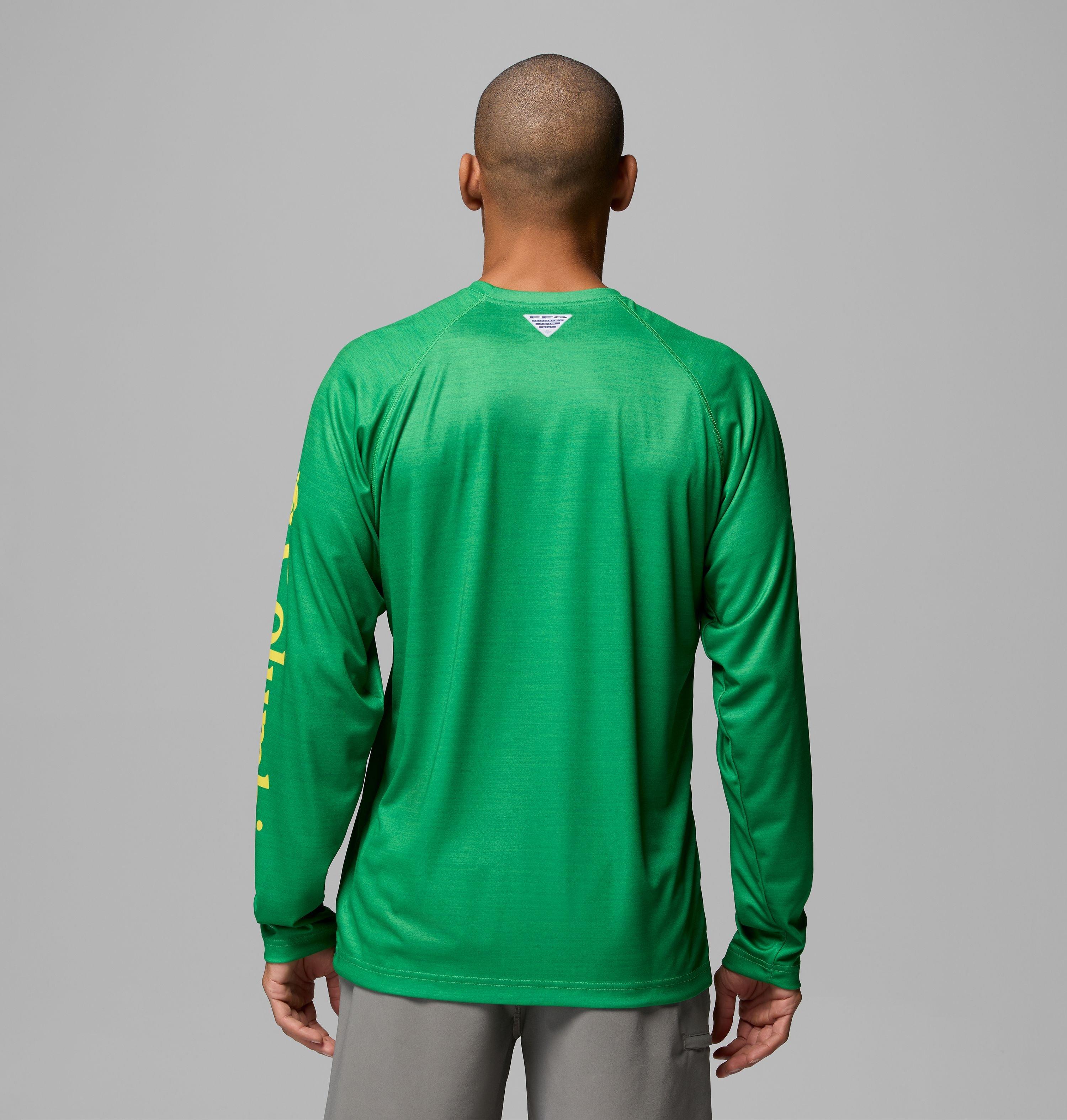 Men's Collegiate PFG Terminal Tackle Heather Long Sleeve Shirt - Oregon 3