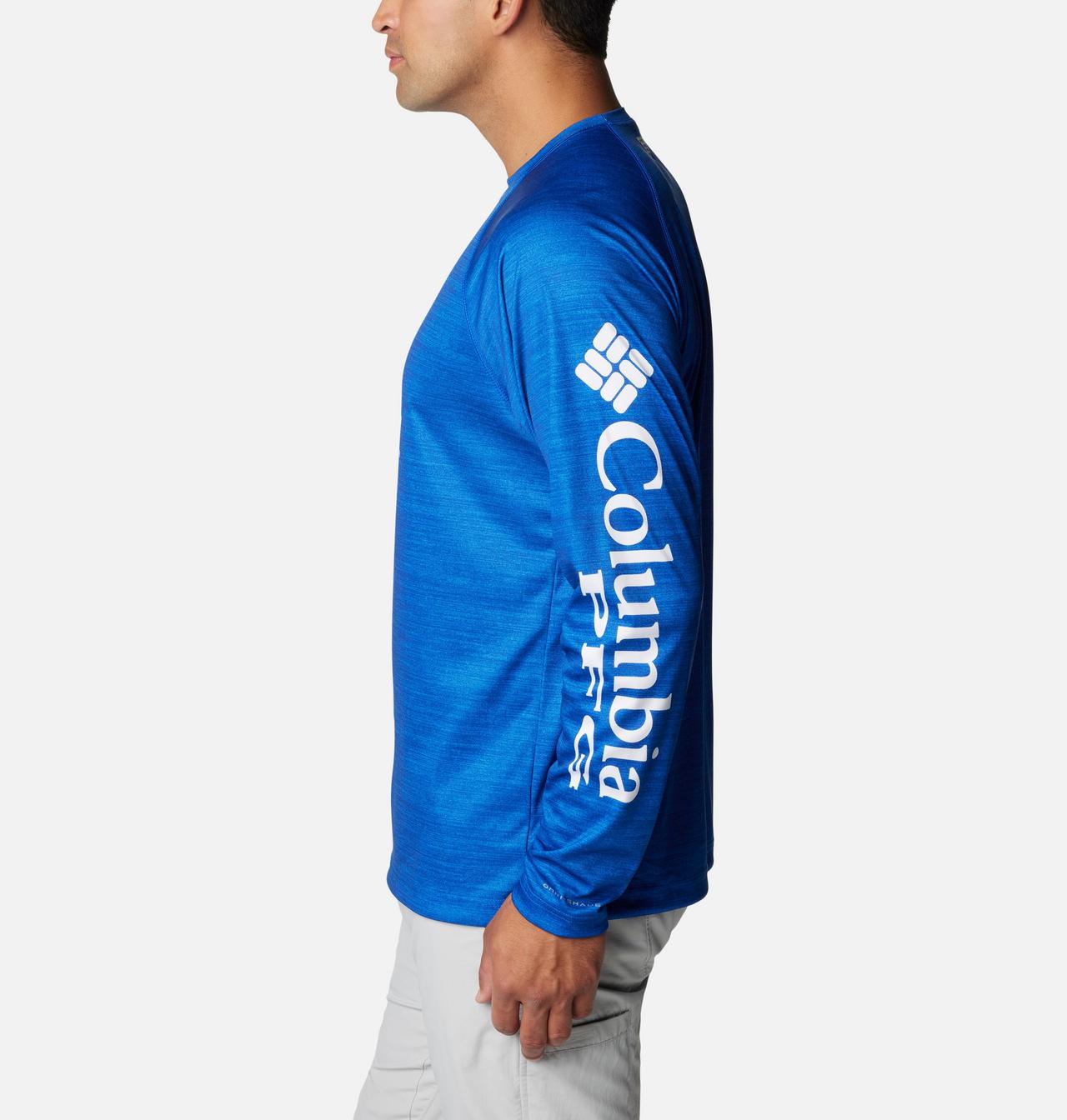 Men's Collegiate PFG Terminal Tackle™ Heather Long Sleeve Shirt - Kentucky 3