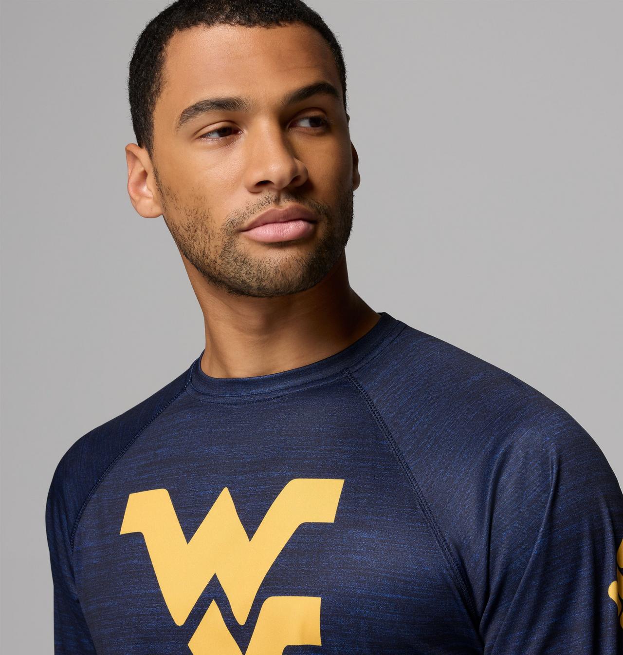 Men's Collegiate PFG Terminal Tackle™ Heather Long Sleeve Shirt - West Virginia 4