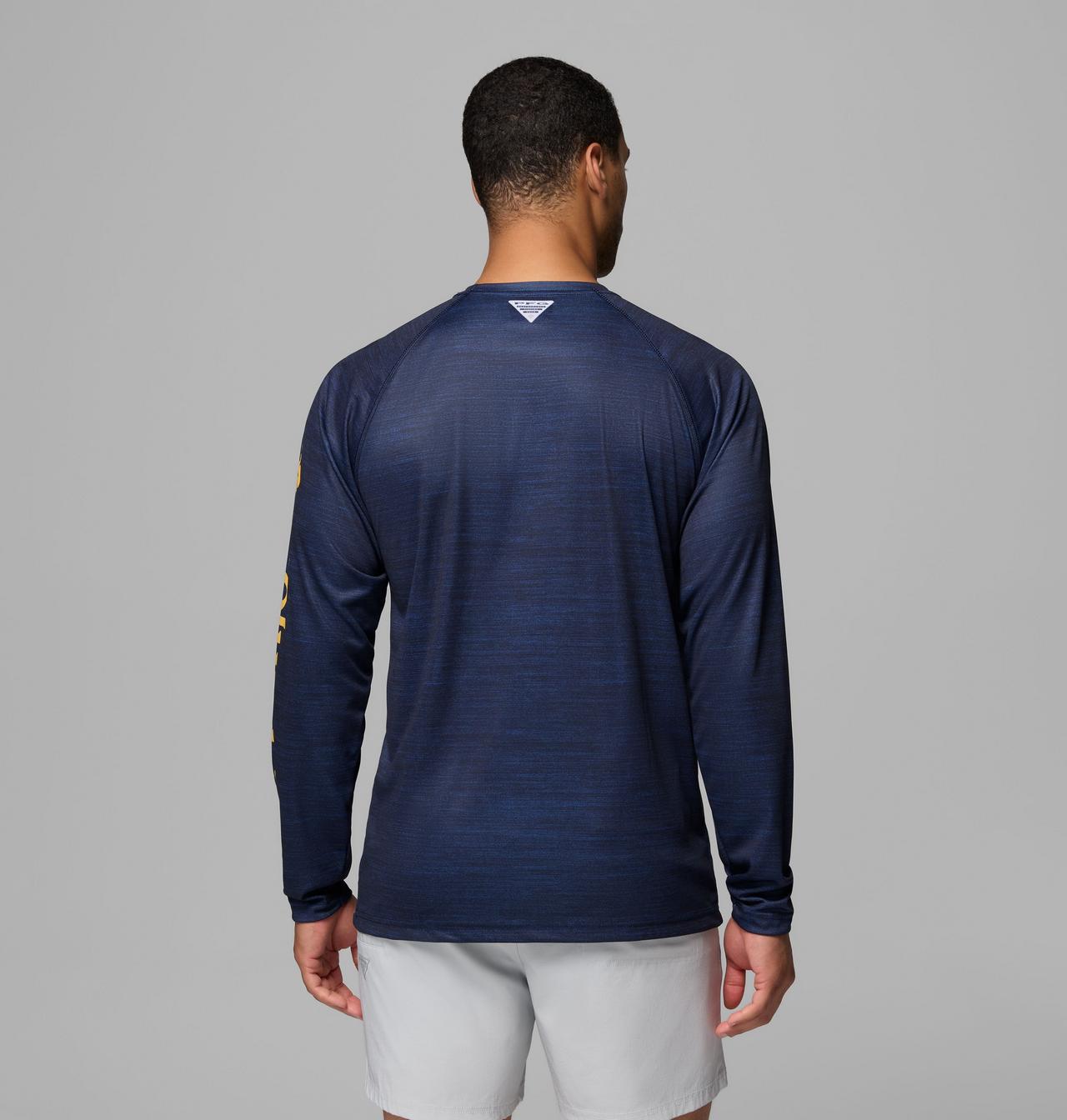 Men's Collegiate PFG Terminal Tackle™ Heather Long Sleeve Shirt - West Virginia 2