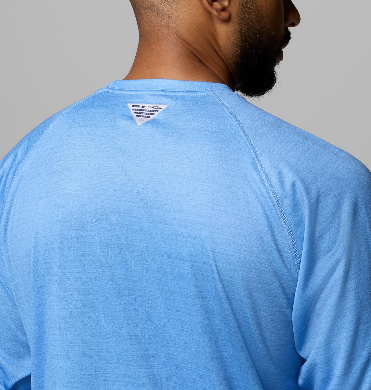 Men's Collegiate PFG Terminal Tackle™ Heather Long Sleeve Shirt - North Carolina 6