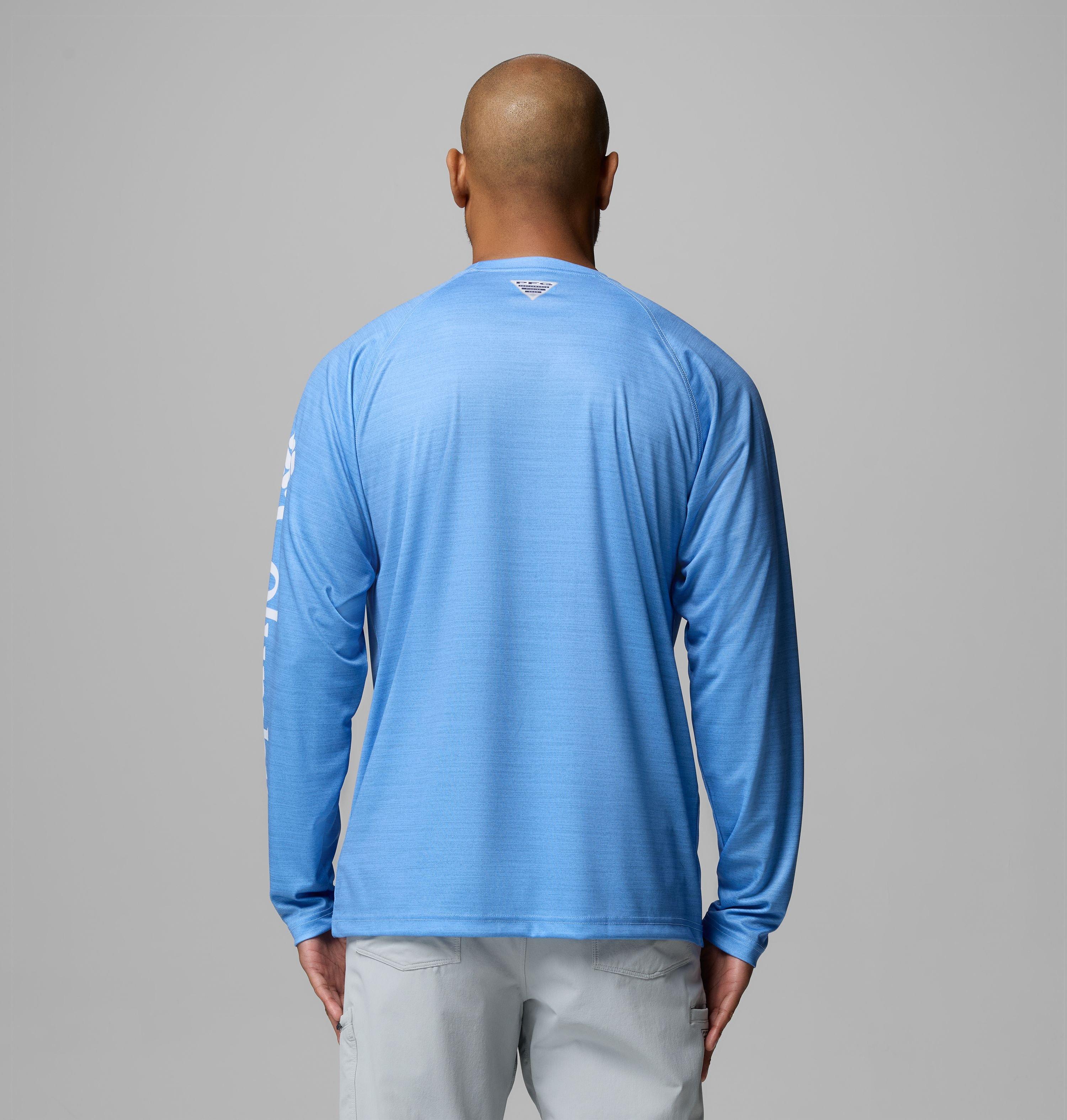 Men's Collegiate PFG Terminal Tackle Heather Long Sleeve Shirt - North Carolina 3