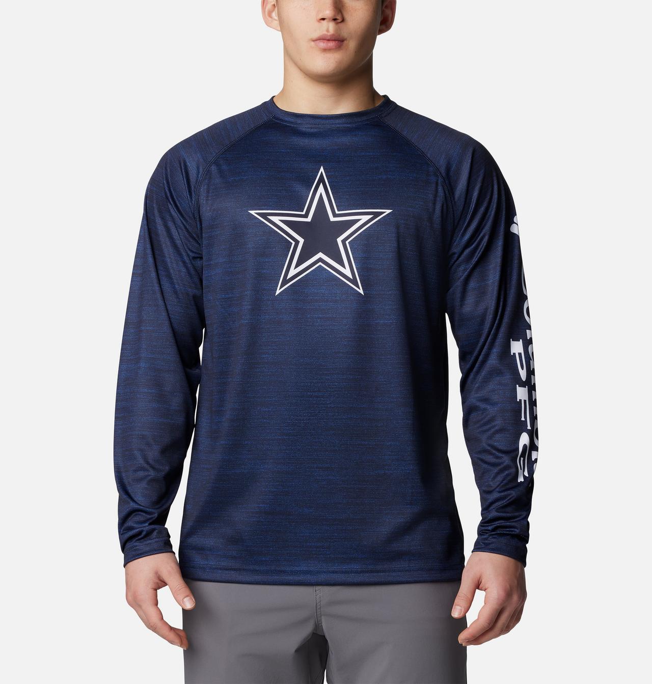 Men's PFG Terminal Tackle™ Heather Long Sleeve Shirt - Dallas 1