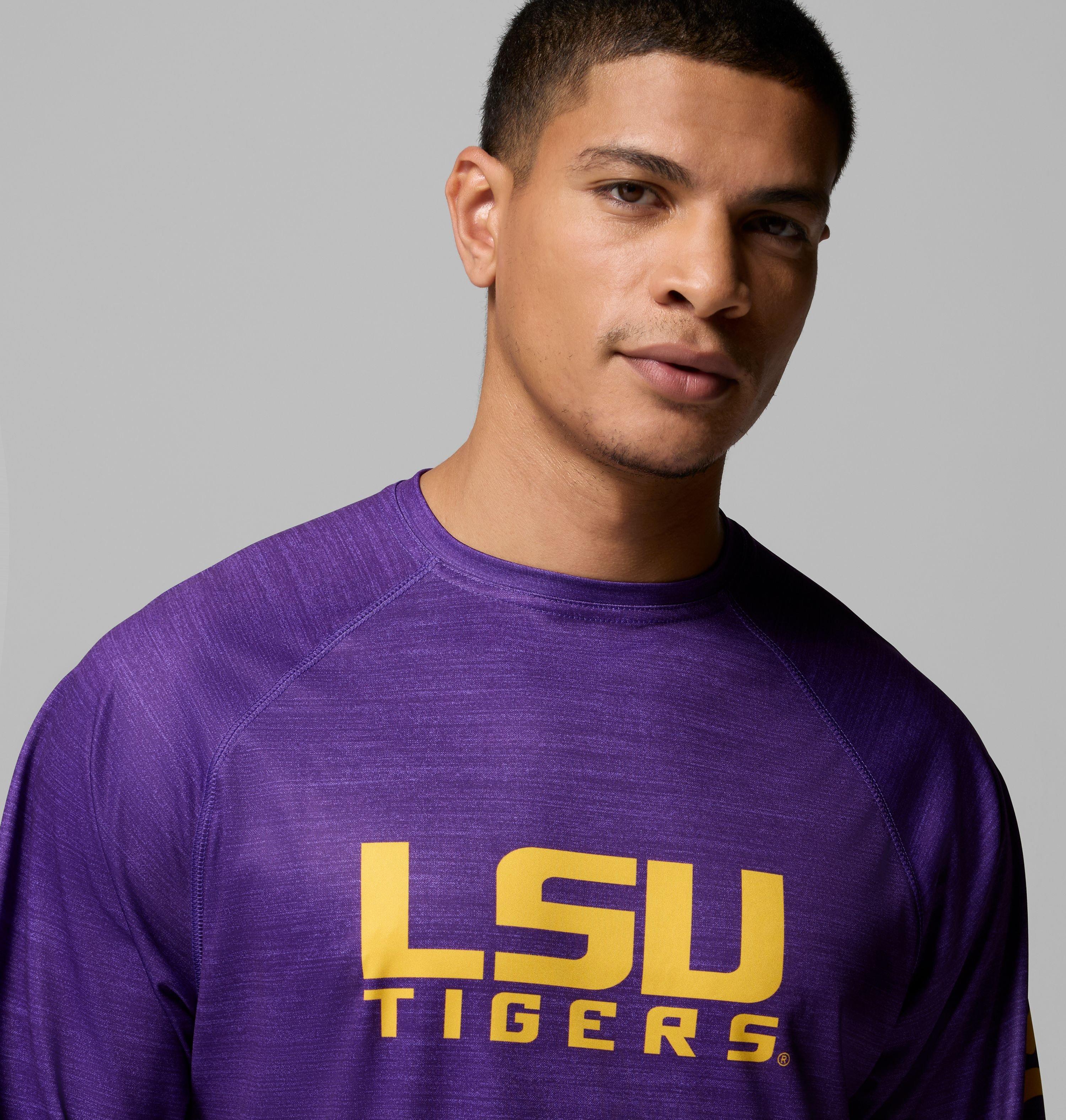 Men's Collegiate PFG Terminal Tackle Heather Long Sleeve Shirt - LSU 5
