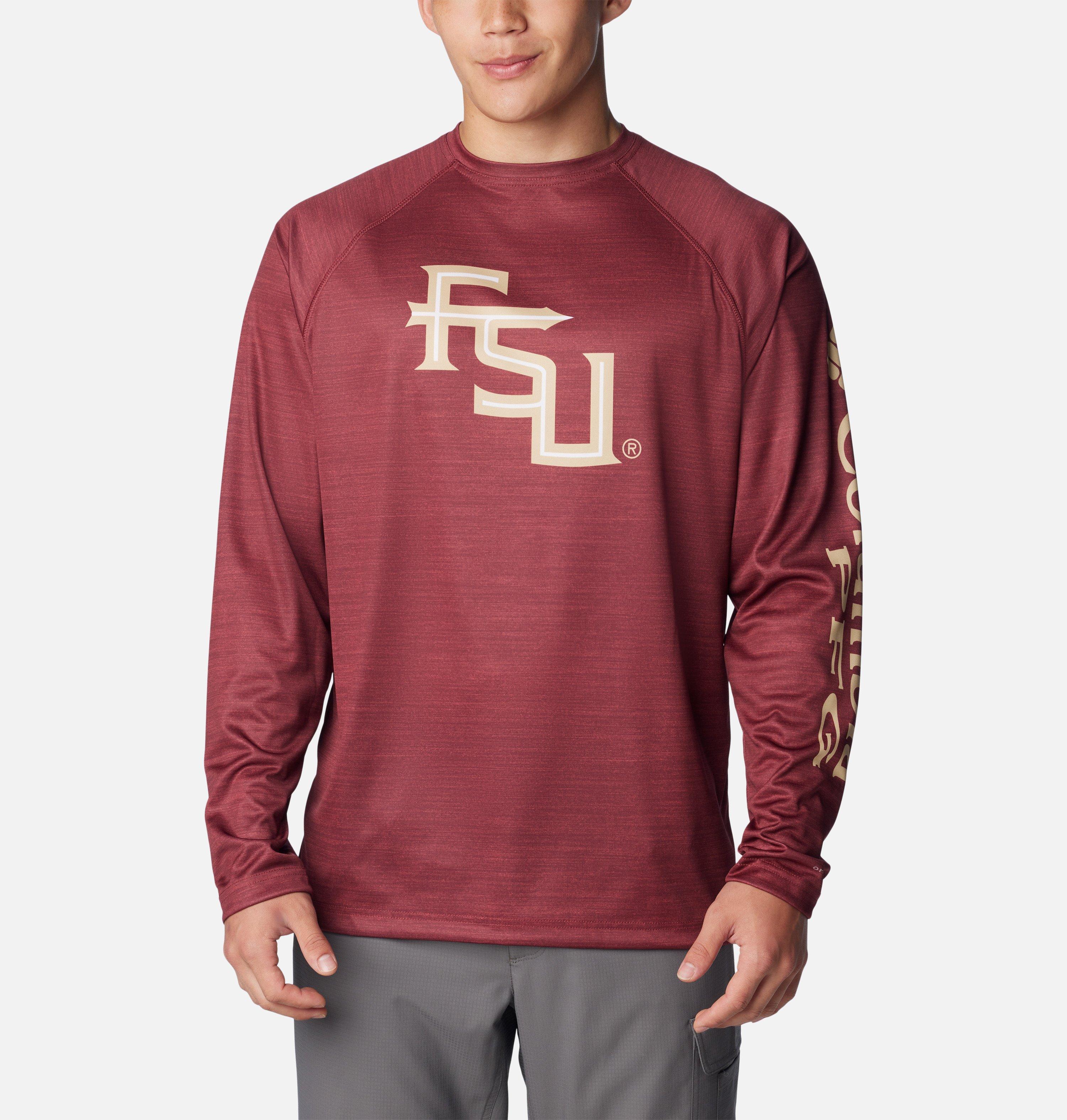 Columbia Men's Collegiate PFG Terminal Tackle Heather Long Sleeve Shirt - Florida State-