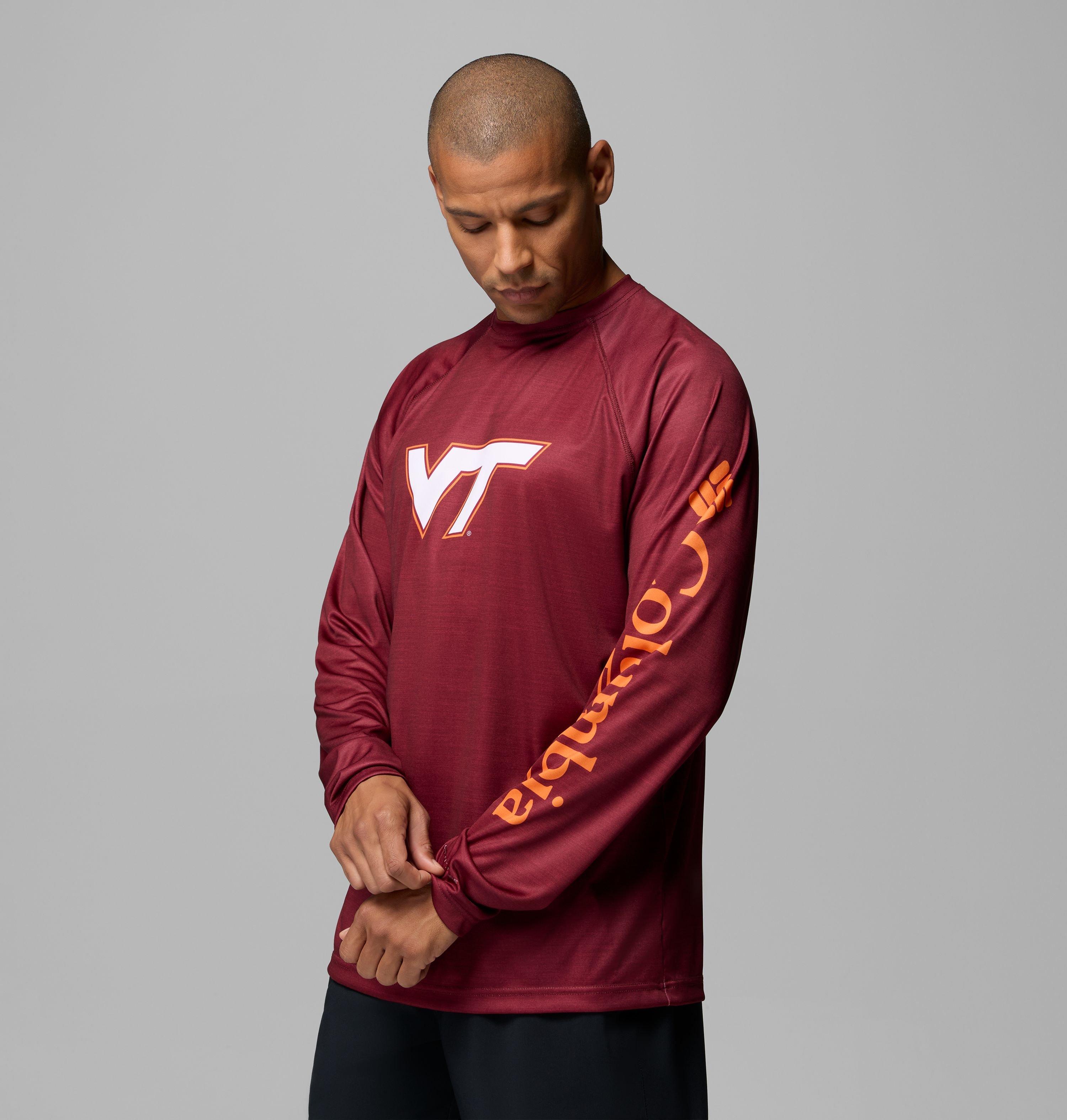 Men's Collegiate PFG Terminal Tackle Heather Long Sleeve Shirt - Virginia Tech 4