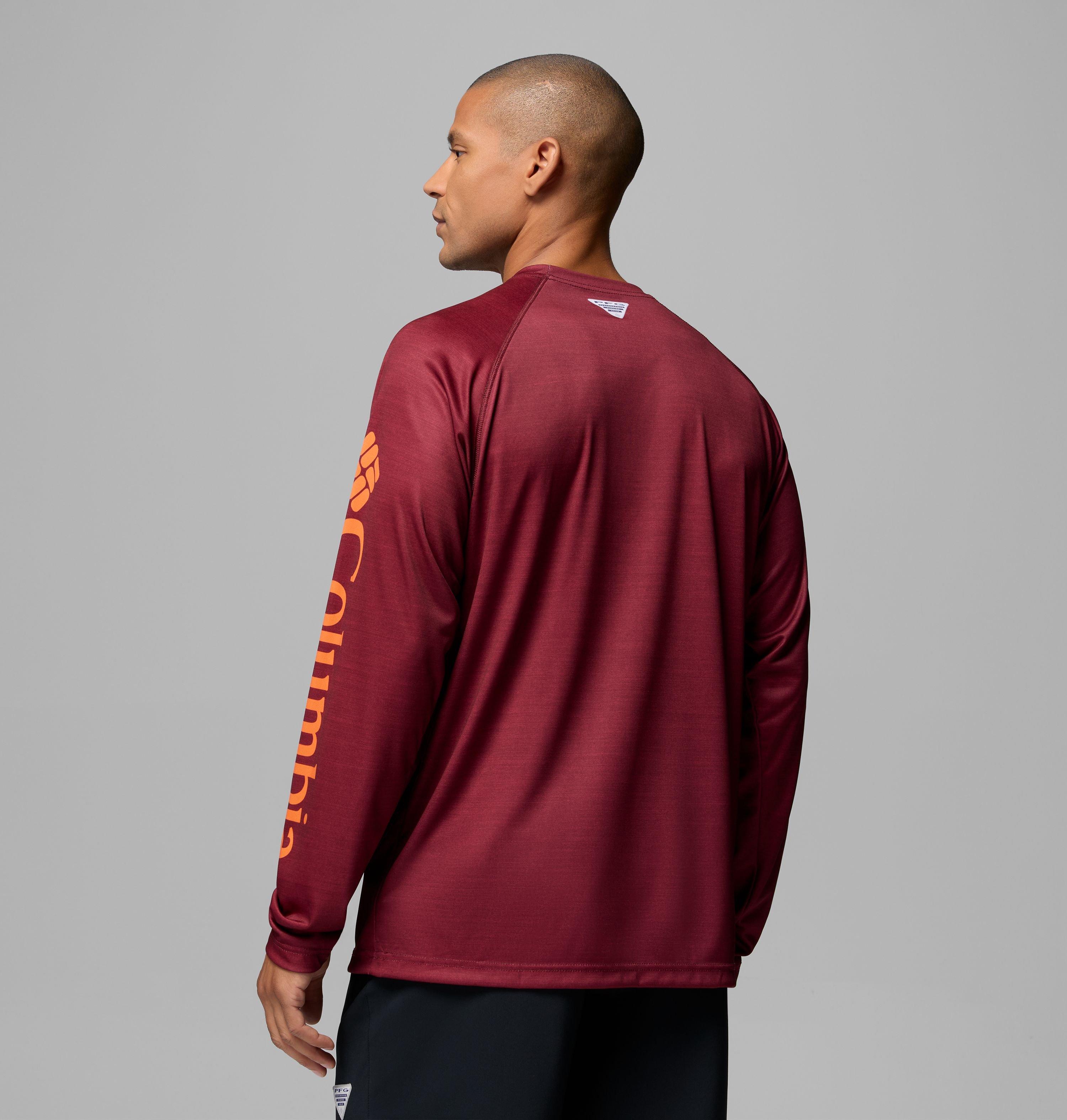 Men's Collegiate PFG Terminal Tackle Heather Long Sleeve Shirt - Virginia Tech 3