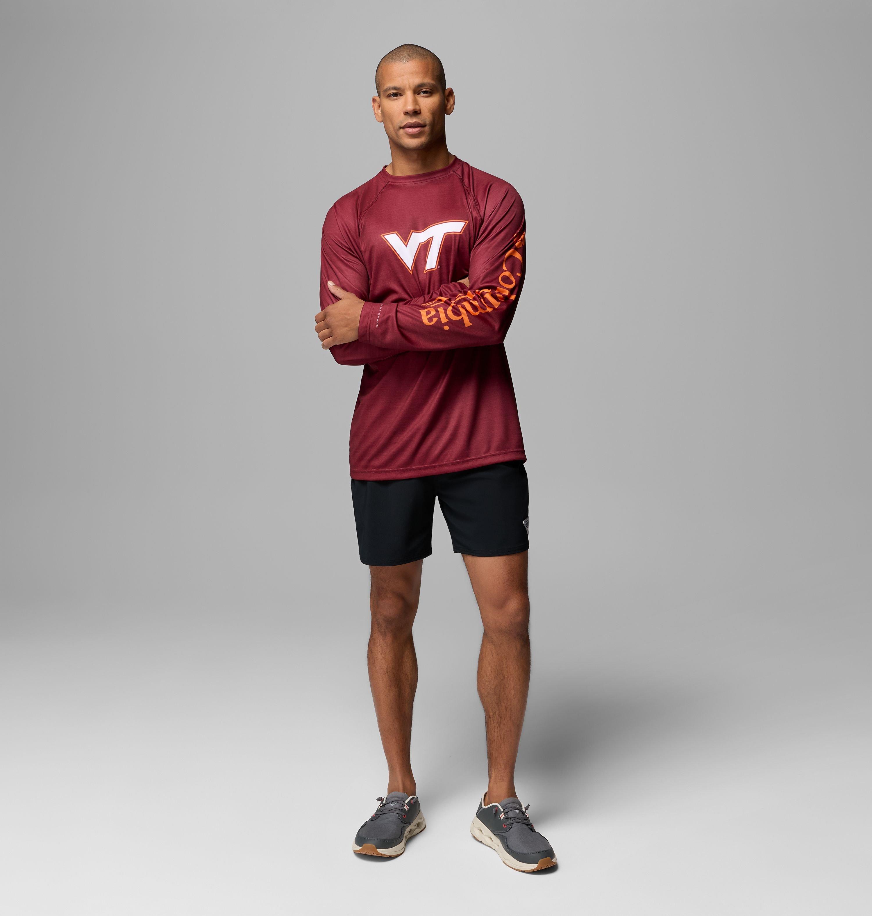 Men's Collegiate PFG Terminal Tackle Heather Long Sleeve Shirt - Virginia Tech 2