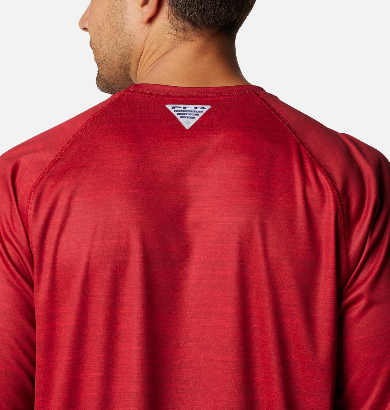 Men's Collegiate PFG Terminal Tackle Heather Long Sleeve Shirt - Oklahoma 5