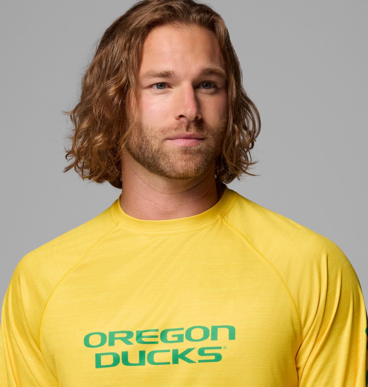 Men's Collegiate PFG Terminal Tackle™ Heather Long Sleeve Shirt - Oregon 4