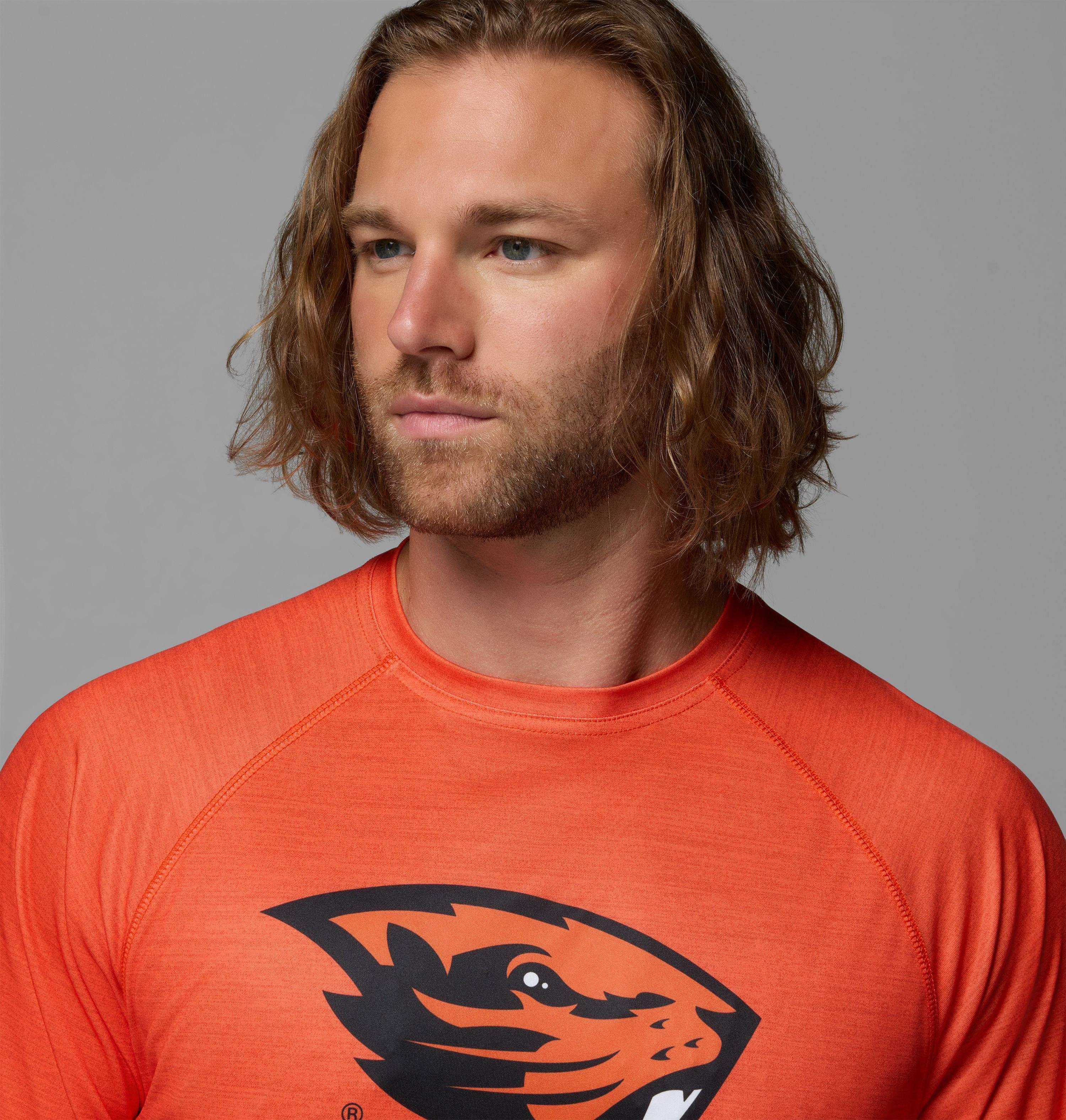 Men's Collegiate PFG Terminal Tackle Heather Long Sleeve Shirt - Oregon State 5