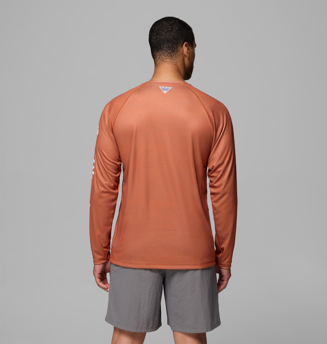 Men's Collegiate PFG Terminal Tackle™ Heather Long Sleeve Shirt - Texas 2