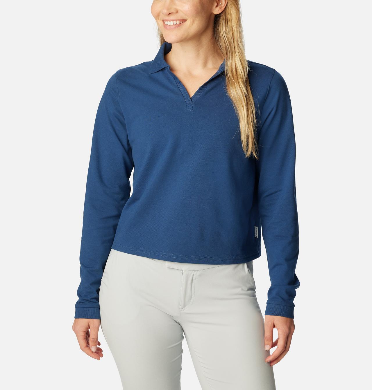 Women's PFG Reel Beauty™ Long Sleeve Polo 1