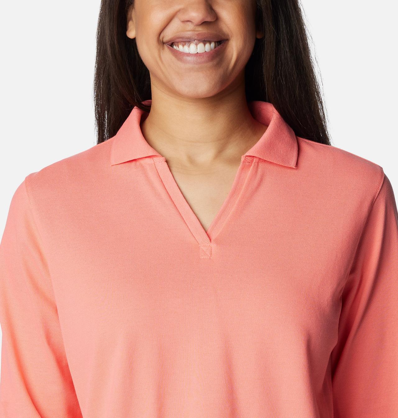 Women's PFG Reel Beauty™ Long Sleeve Polo 4