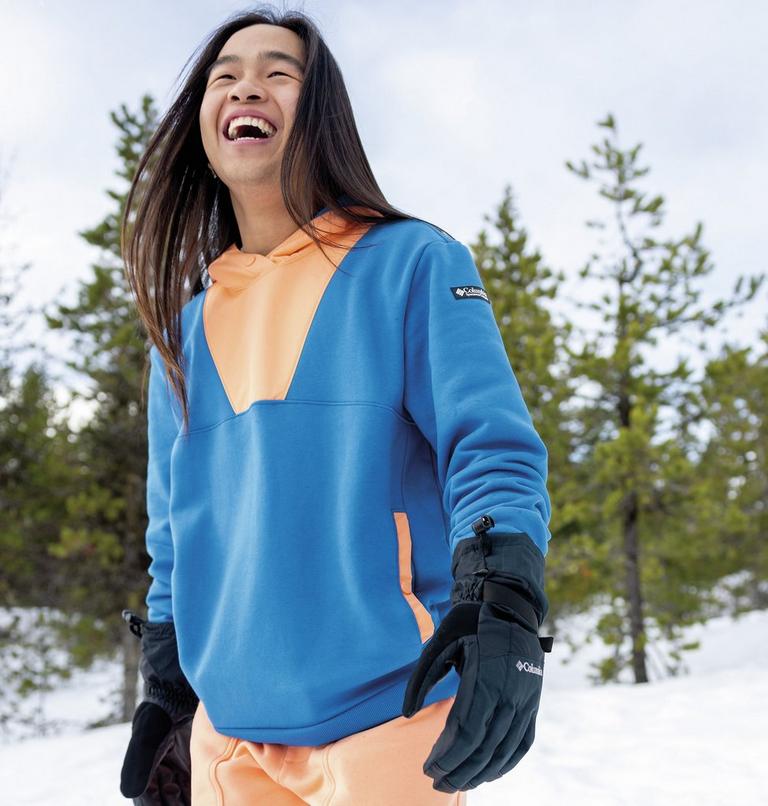 Sudadera estampada con capucha Wintertrainer para hombre, Color: Bright Indigo, Bright Nectar, image 6