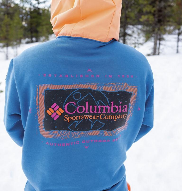 Sudadera estampada con capucha Wintertrainer para hombre, Color: Bright Indigo, Bright Nectar, image 8