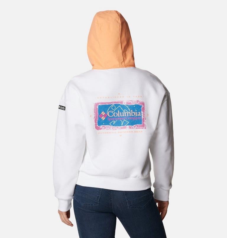 Women's Wintertrainer Graphic Hoodie, Color: White, Bright Nectar, image 2