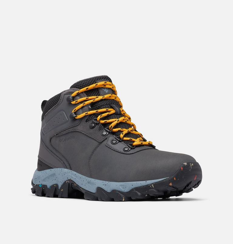 Men's Newton Ridge Waterproof Omni-Heat II Winter Hiking Boot, Color: Dark Grey, Raw Honey, image 4