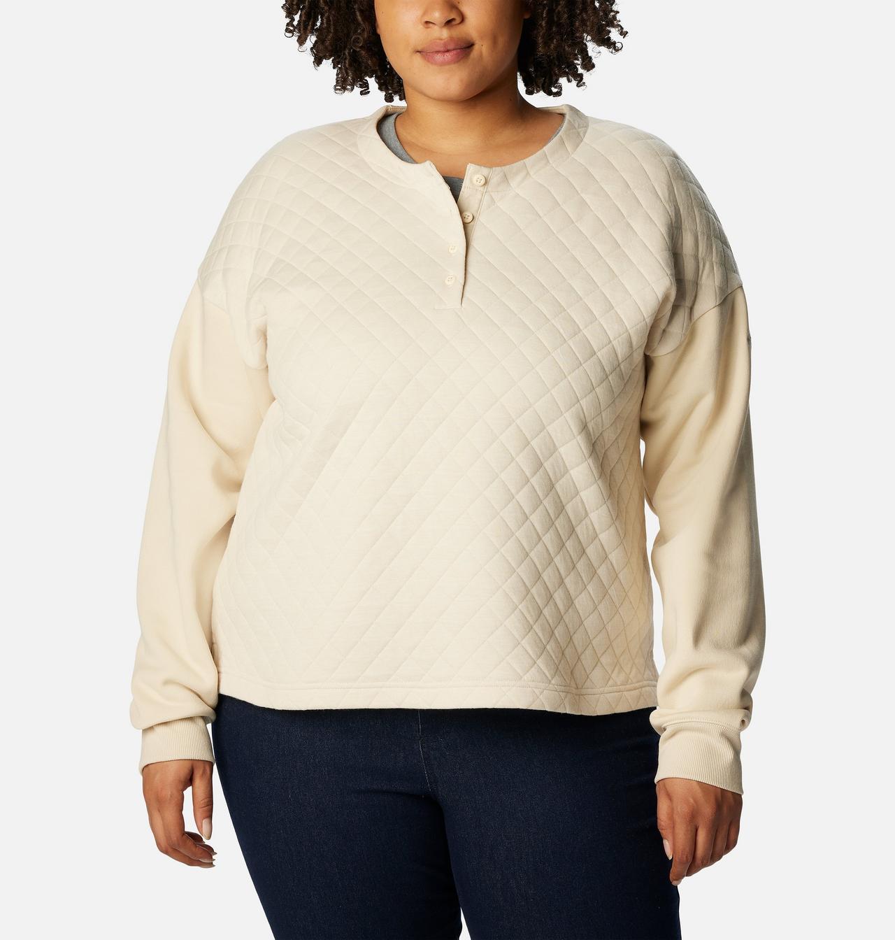 Women's Hart Mountain™ Quilted Crew - Plus Size 1