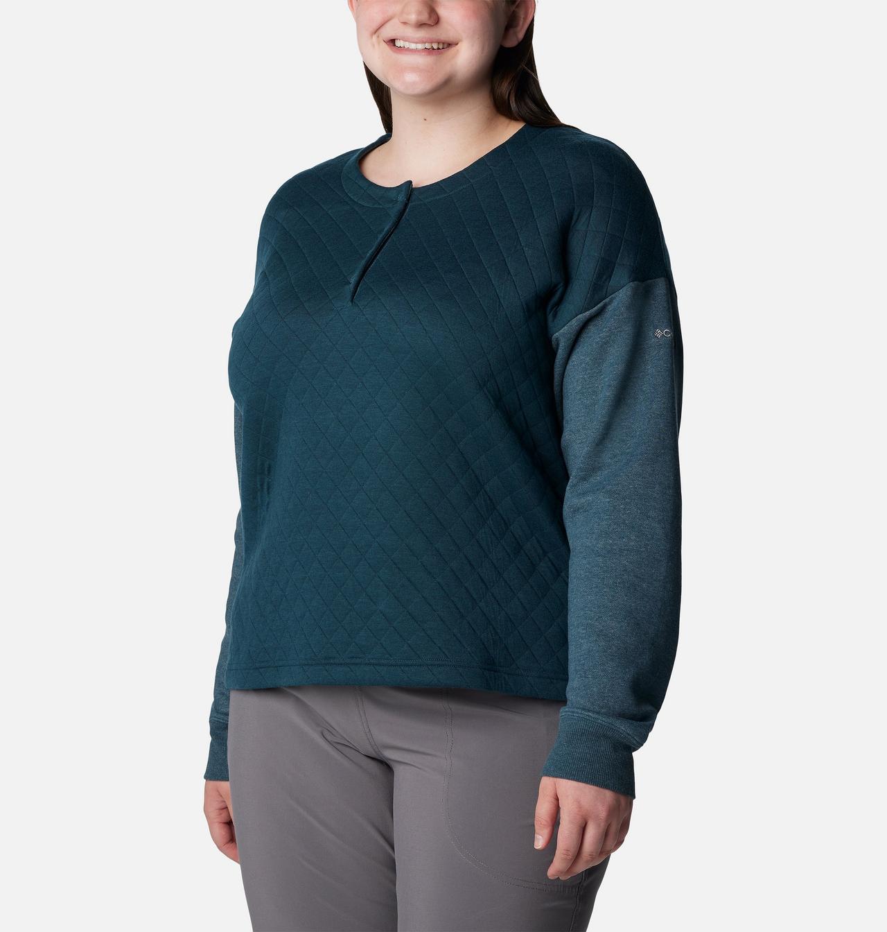 Women's Hart Mountain™ Quilted Crew - Plus Size 5