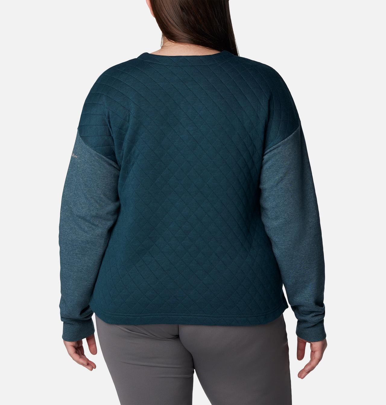 Women's Hart Mountain™ Quilted Crew - Plus Size 2