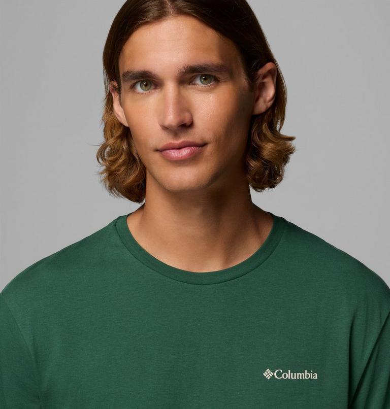 Men's Barton Springs Graphic T-Shirt, Color: Rain Forest, Dark Stone, image 5