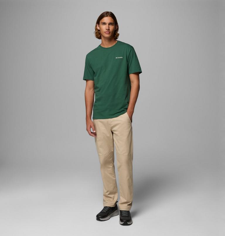 Men's Barton Springs Graphic T-Shirt, Color: Rain Forest, Dark Stone, image 2