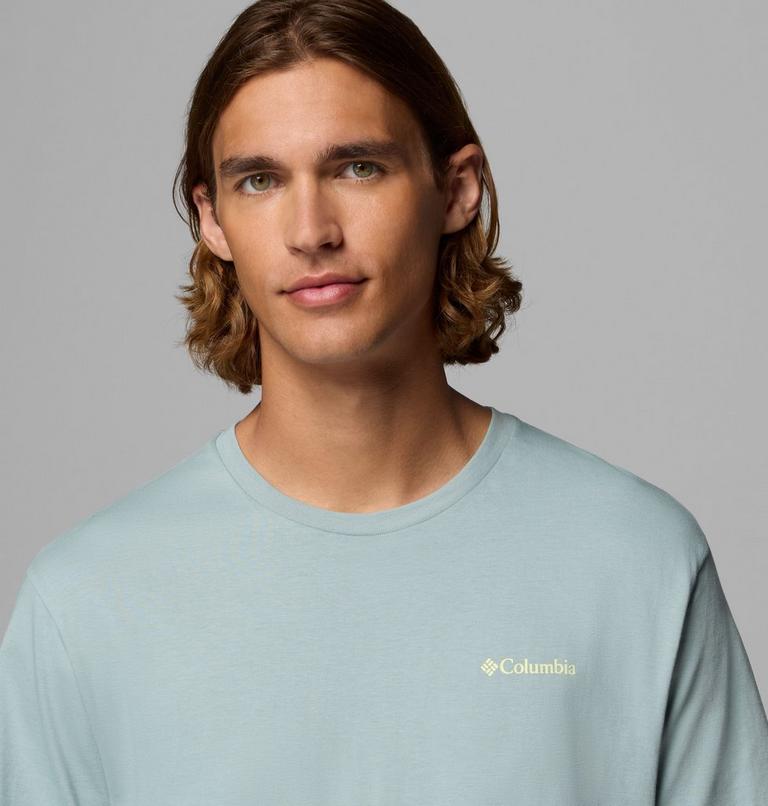 Men's Barton Springs Graphic T-Shirt, Color: Crushed Blue, Citron Haze, image 5