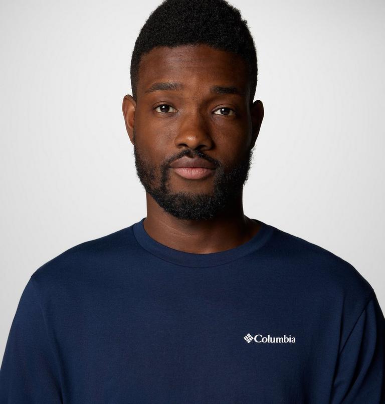 Men's Barton Springs Graphic T-Shirt, Color: Collegiate Navy, White, image 5