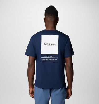 Men's Barton Springs Graphic T-Shirt, Color: Collegiate Navy, White, image 17