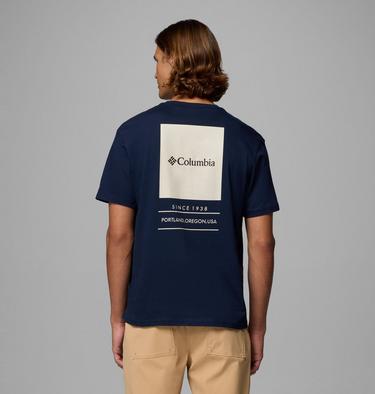 Men's Barton Springs Graphic T-Shirt, Color: Collegiate Navy, Dark Stone, image 11