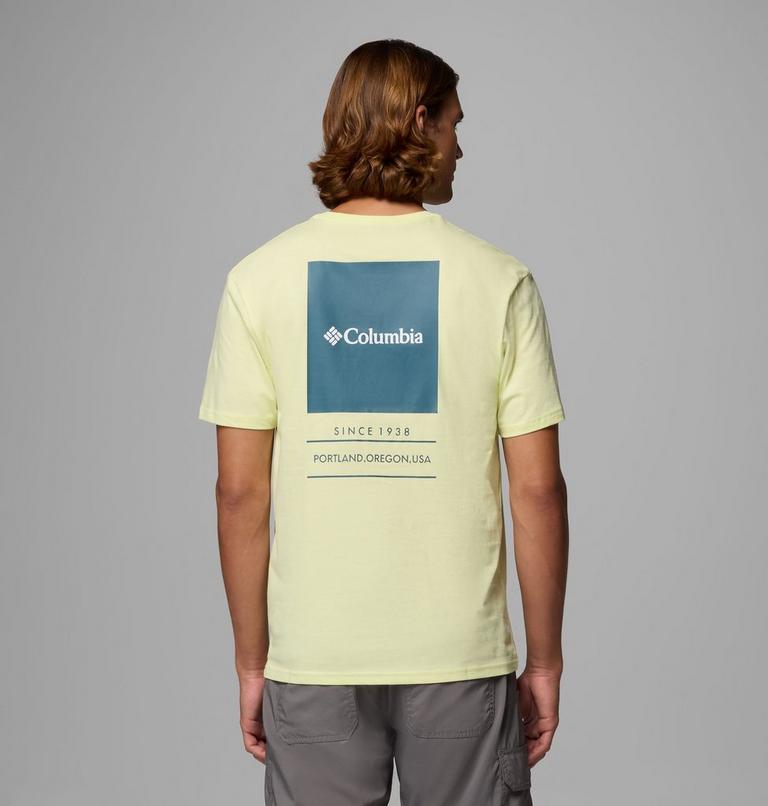 Men's Barton Springs Graphic T-Shirt, Color: Citron Haze, Everblue, image 1