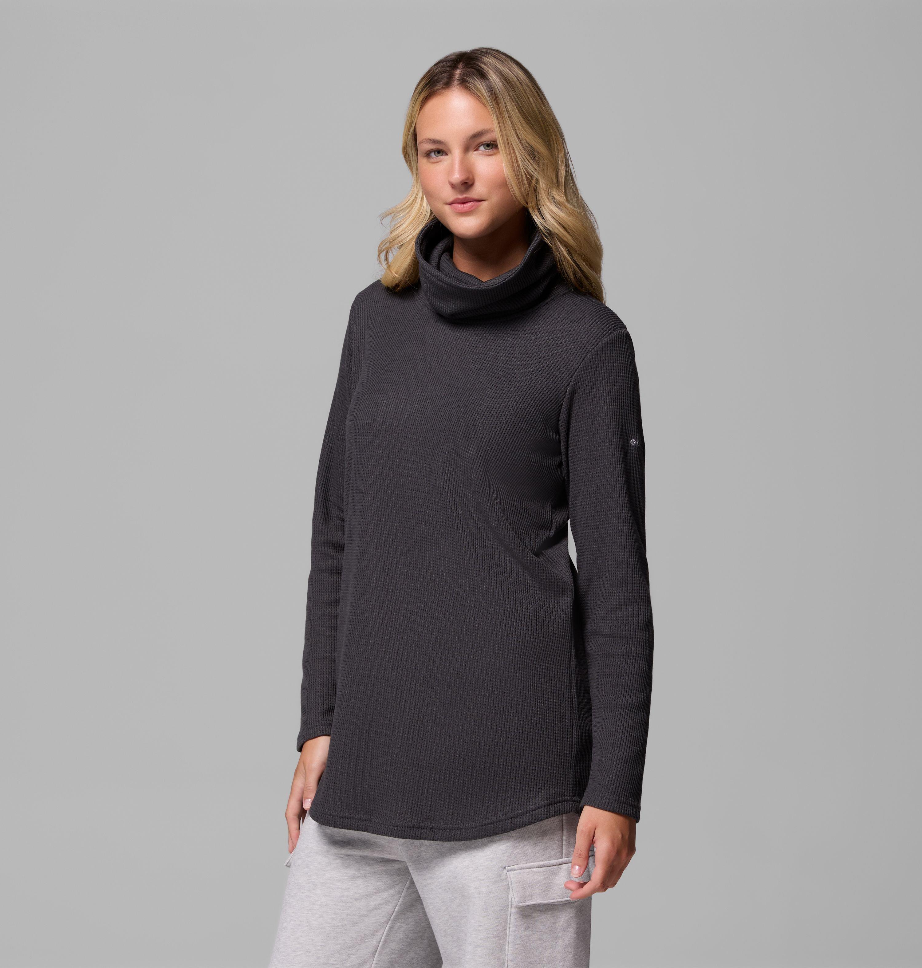 Women's Holly Hideaway Waffle Cowl Neck Pullover 4
