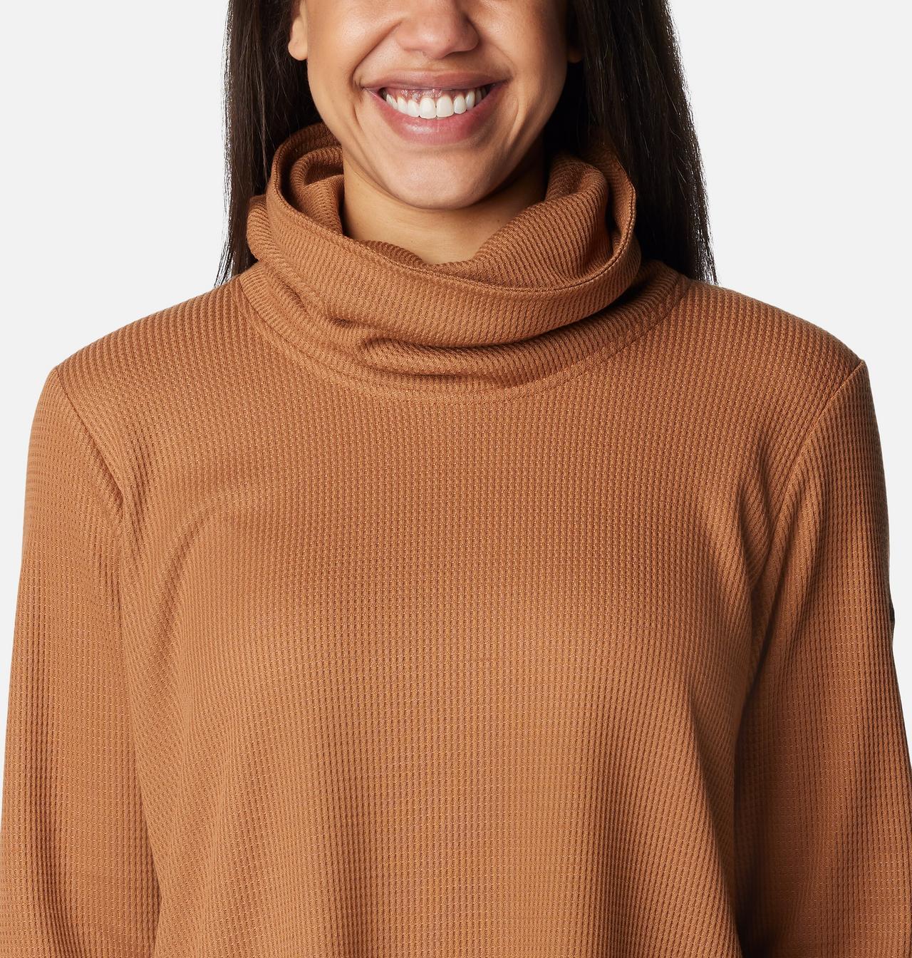 Women's Holly Hideaway™ Waffle Cowl Neck Pullover 4