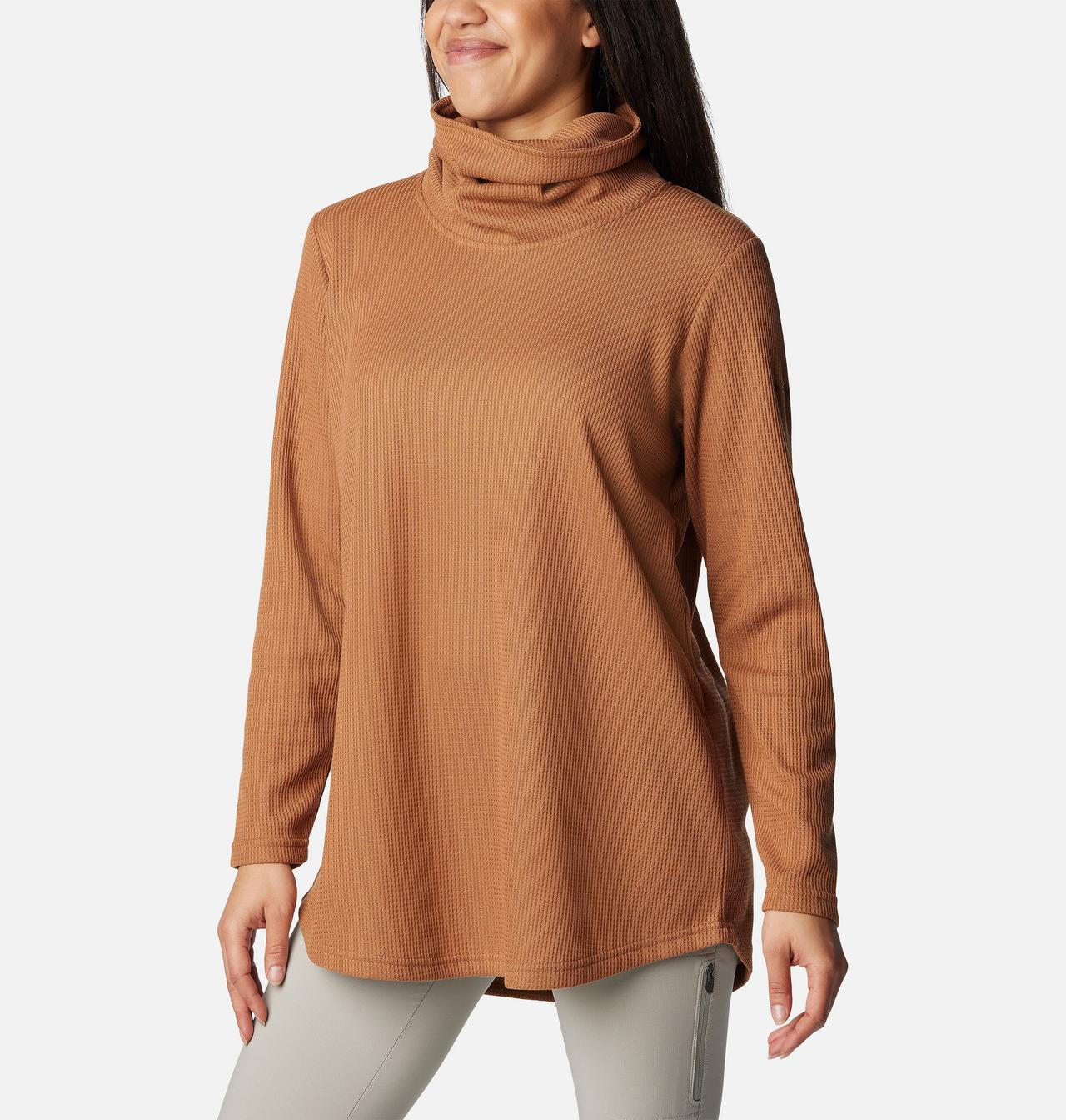 Women's Holly Hideaway™ Waffle Cowl Neck Pullover 5