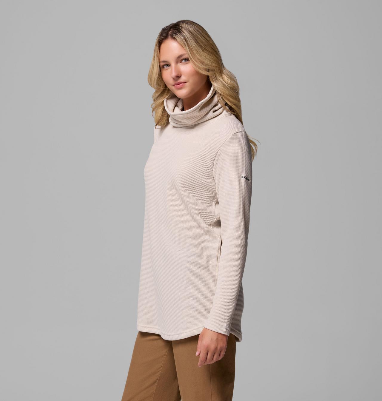 Women's Holly Hideaway™ Waffle Cowl Neck Pullover 4