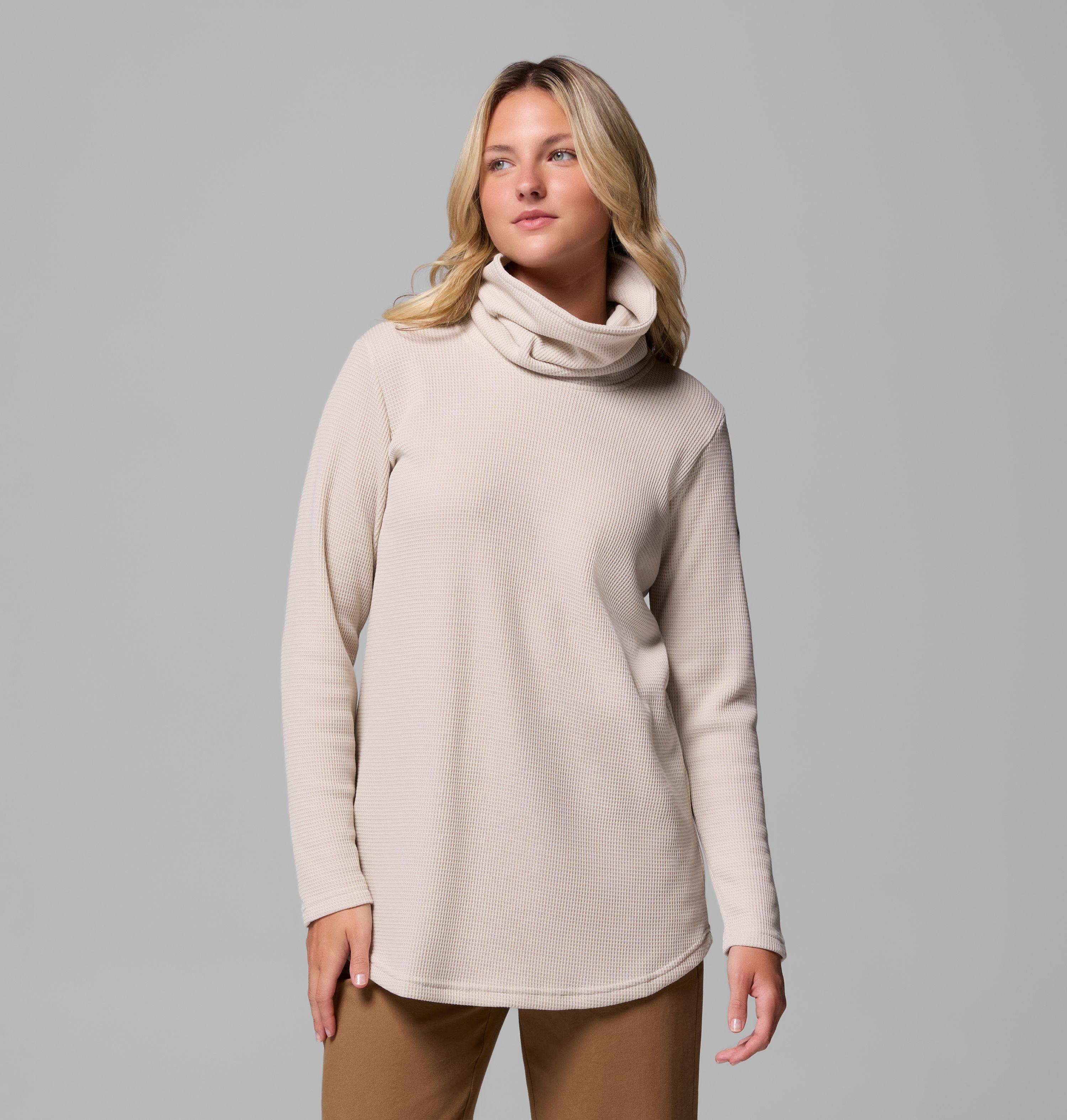 Columbia Women's Holly Hideaway  Waffle Cowl Neck Pullover-