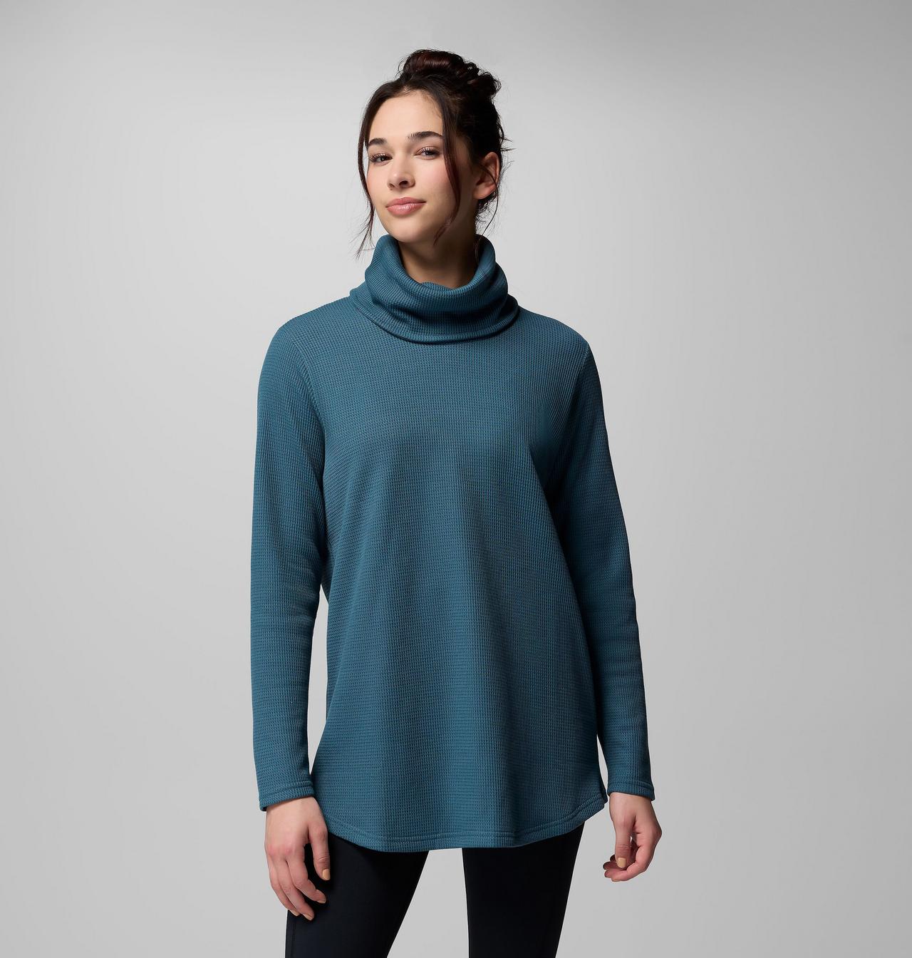 Women's Holly Hideaway™ Waffle Cowl Neck Pullover 6