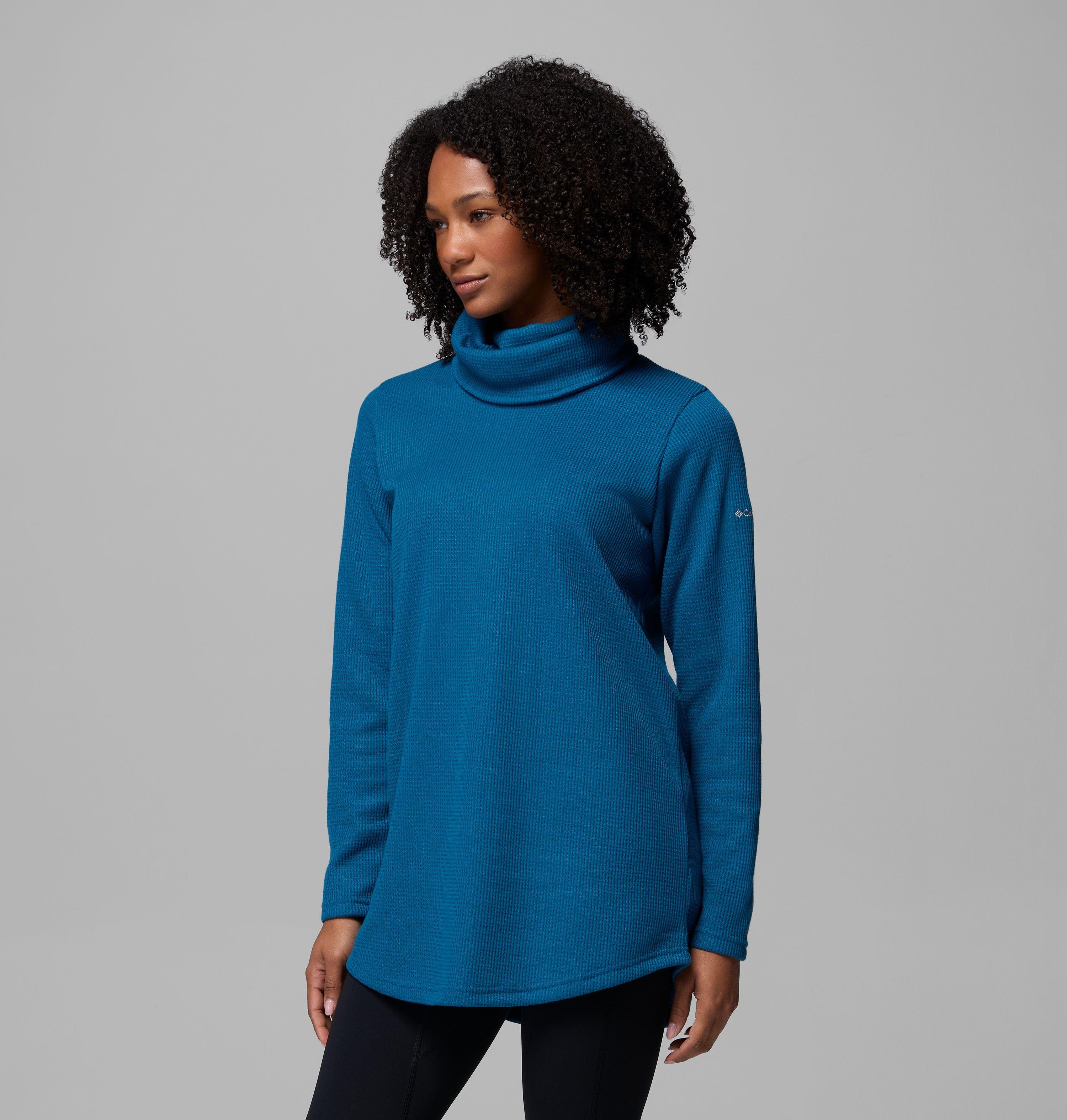 Women's Holly Hideaway Waffle Cowl Neck Pullover 4