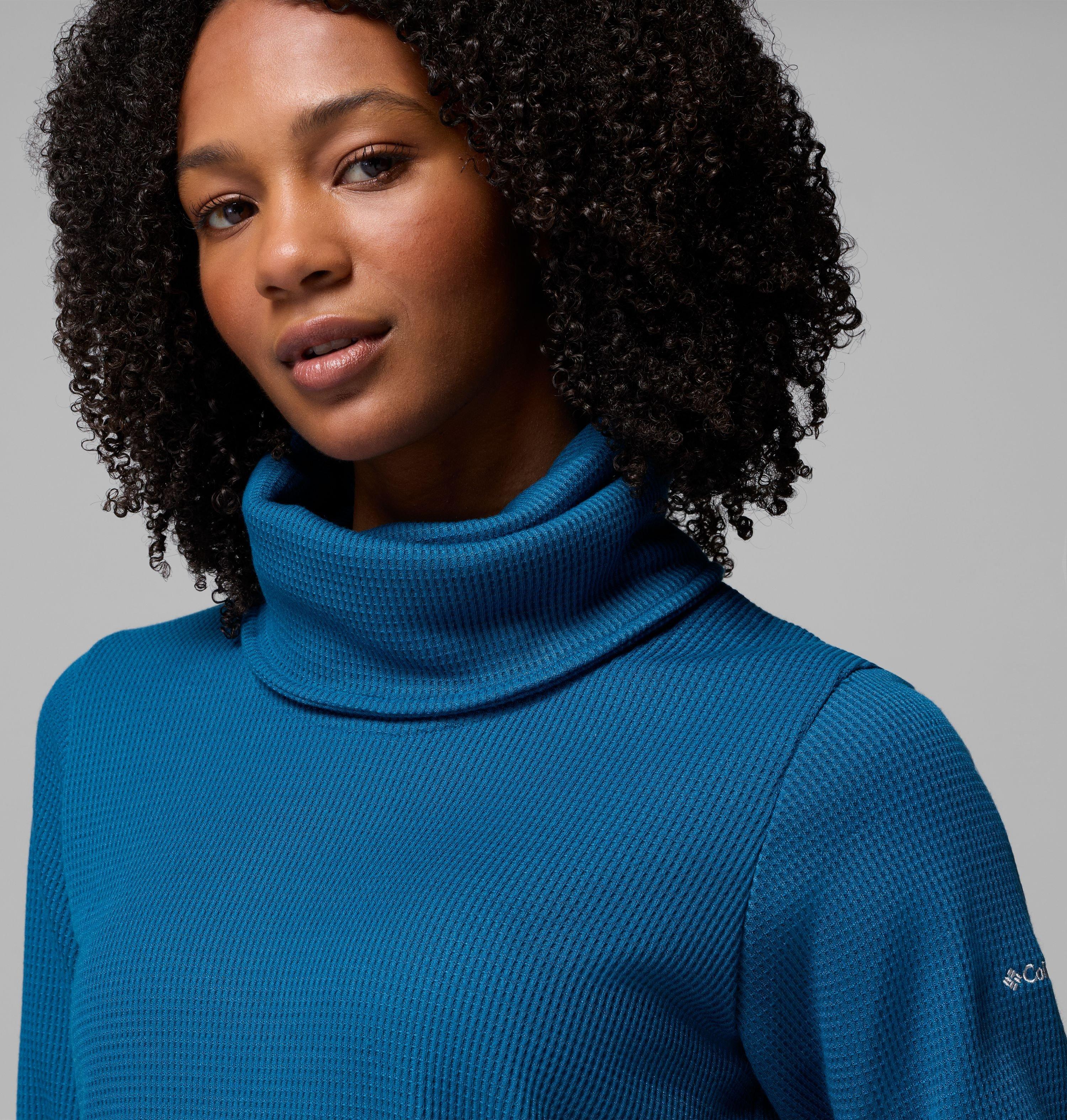 Women's Holly Hideaway Waffle Cowl Neck Pullover 5