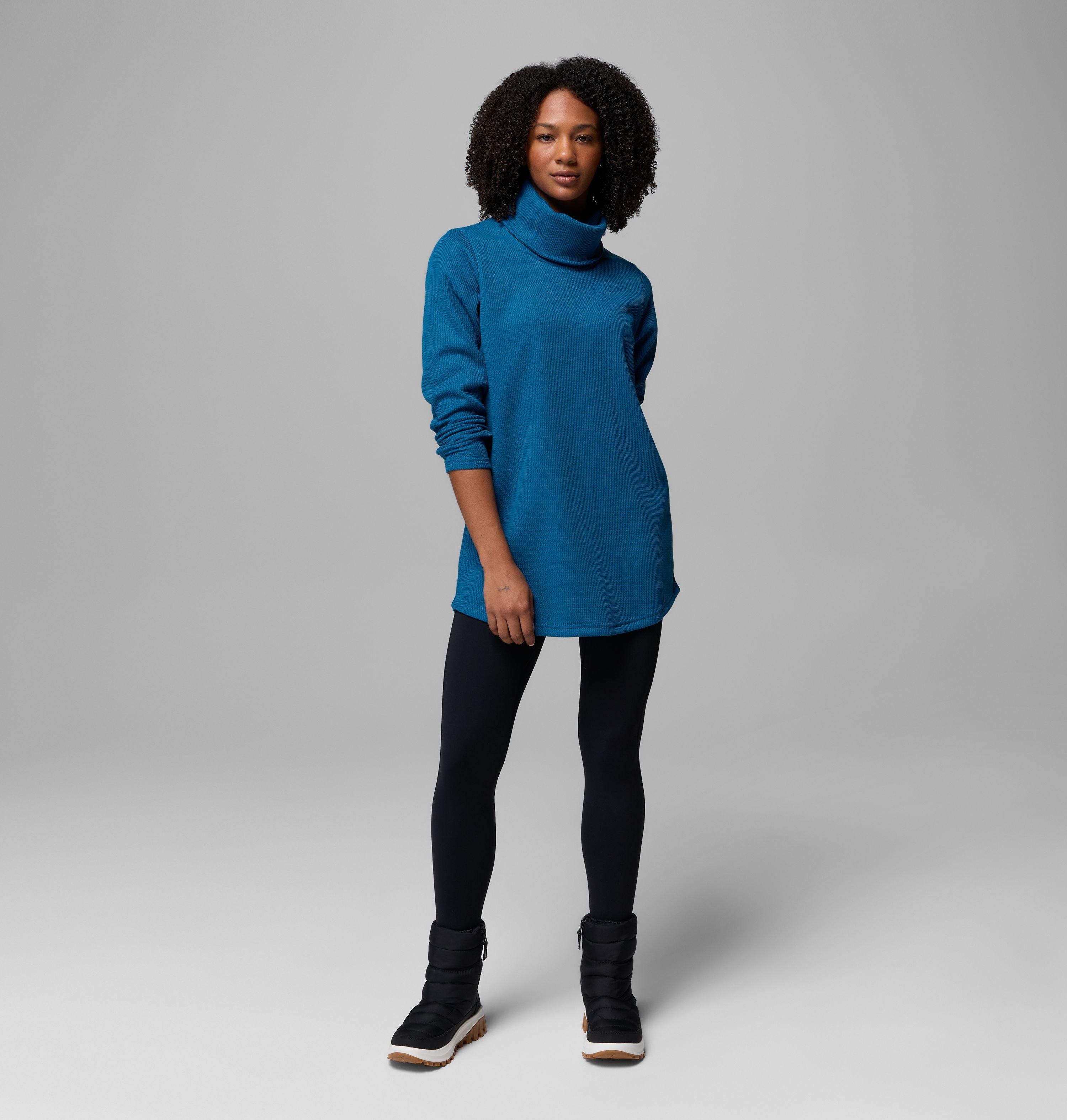 Women's Holly Hideaway Waffle Cowl Neck Pullover 2