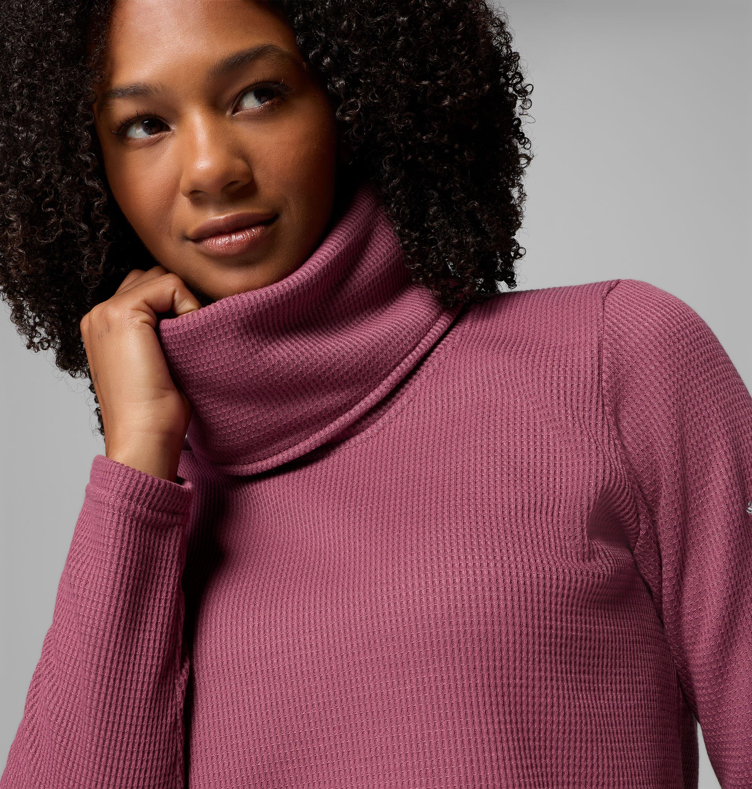 Women's Holly Hideaway™ Waffle Cowl Neck Pullover 5