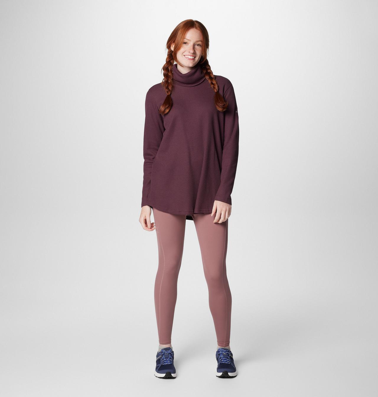 Women's Holly Hideaway™ Waffle Cowl Neck Pullover 3