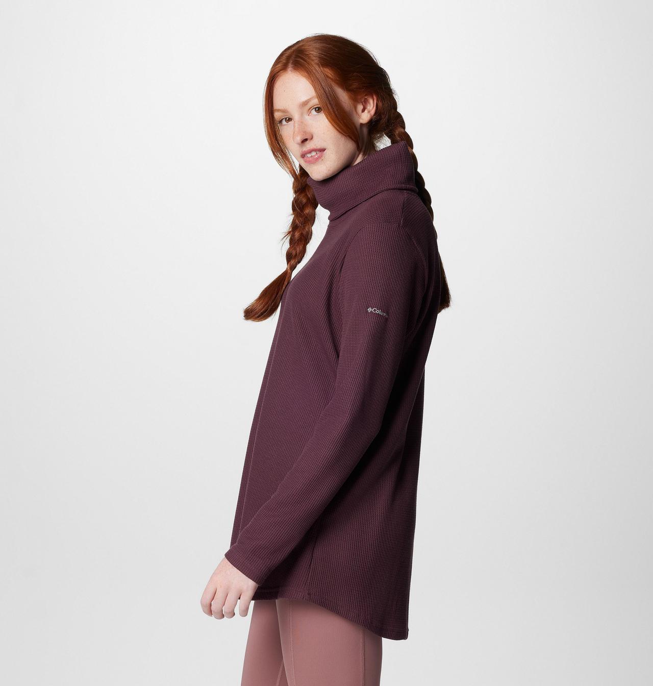 Women's Holly Hideaway™ Waffle Cowl Neck Pullover 4