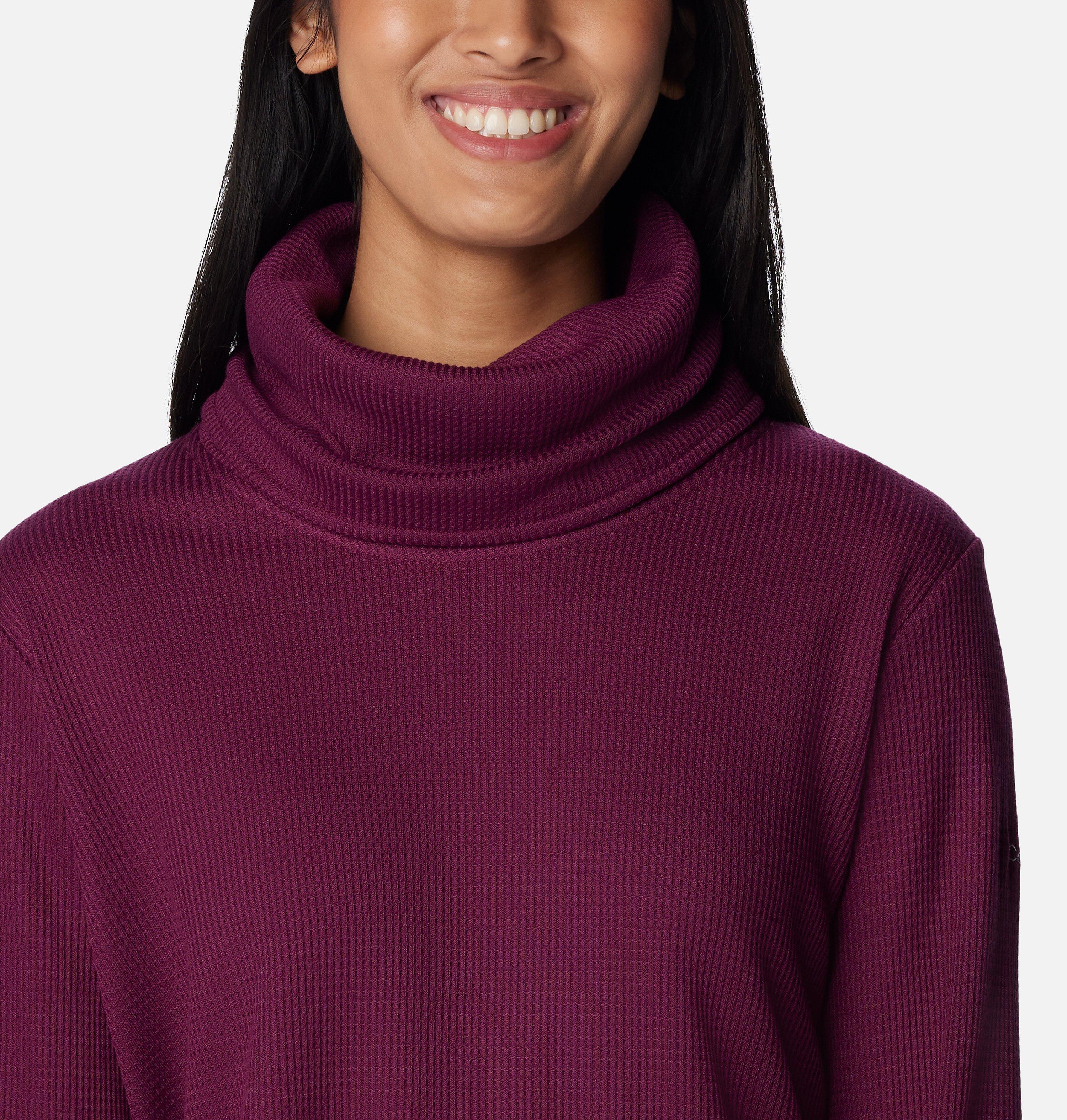 Women's Holly Hideaway Waffle Cowl Neck Pullover 4