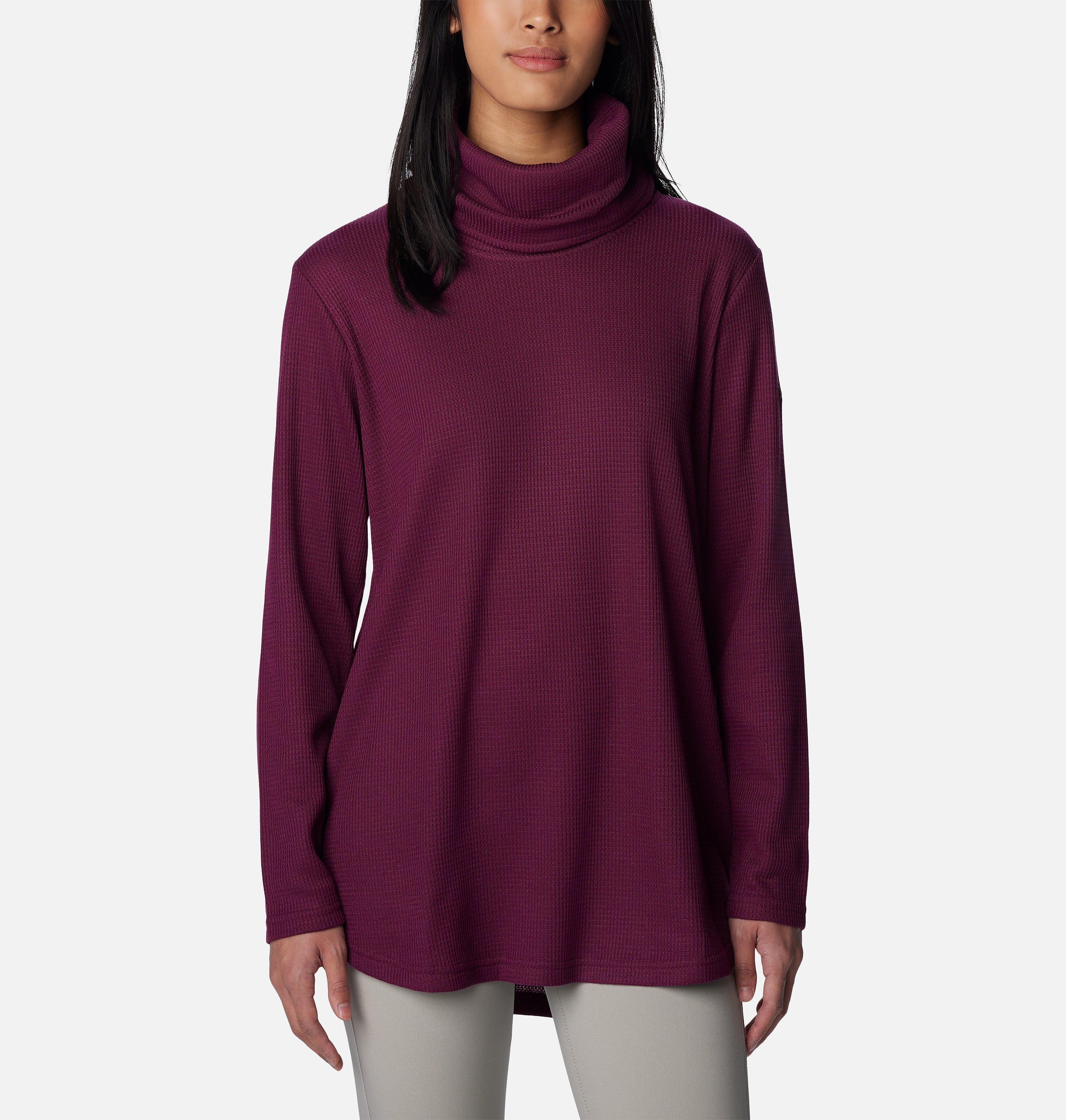 Women's Holly Hideaway Waffle Cowl Neck Pullover 1