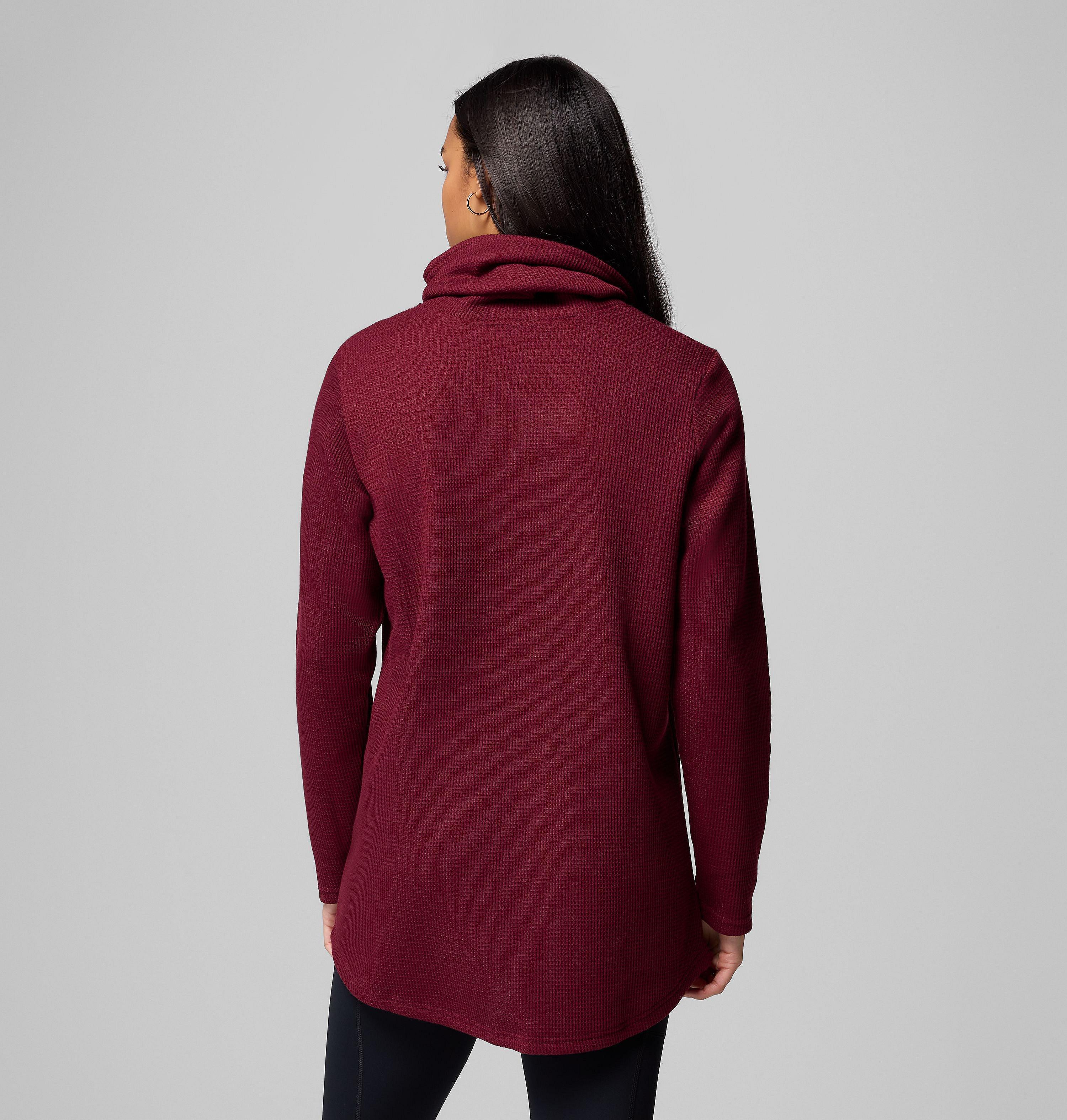 Women's Holly Hideaway Waffle Cowl Neck Pullover 3