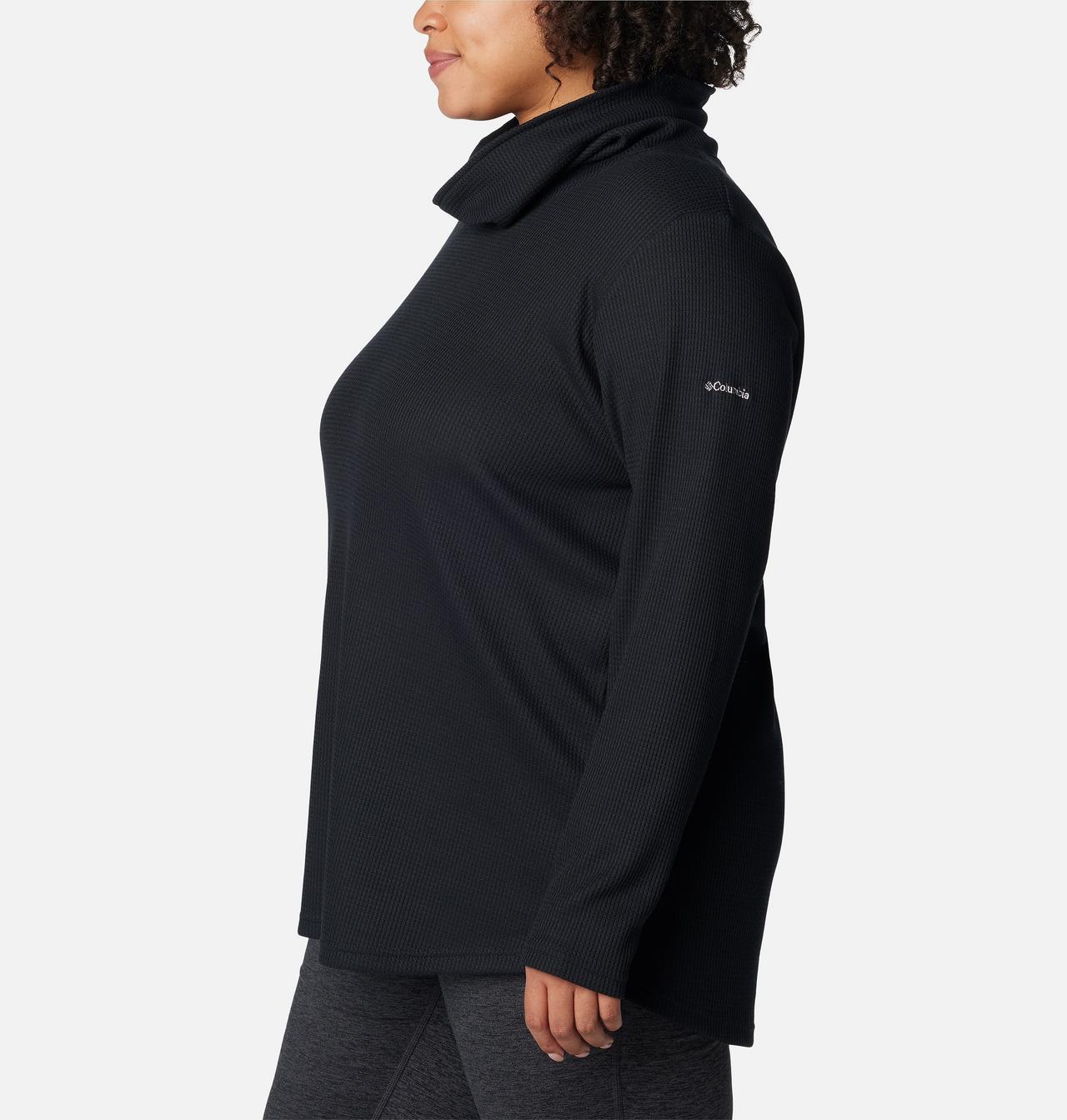 Women's Holly Hideaway™ Waffle Cowl Neck Pullover - Plus Size 3