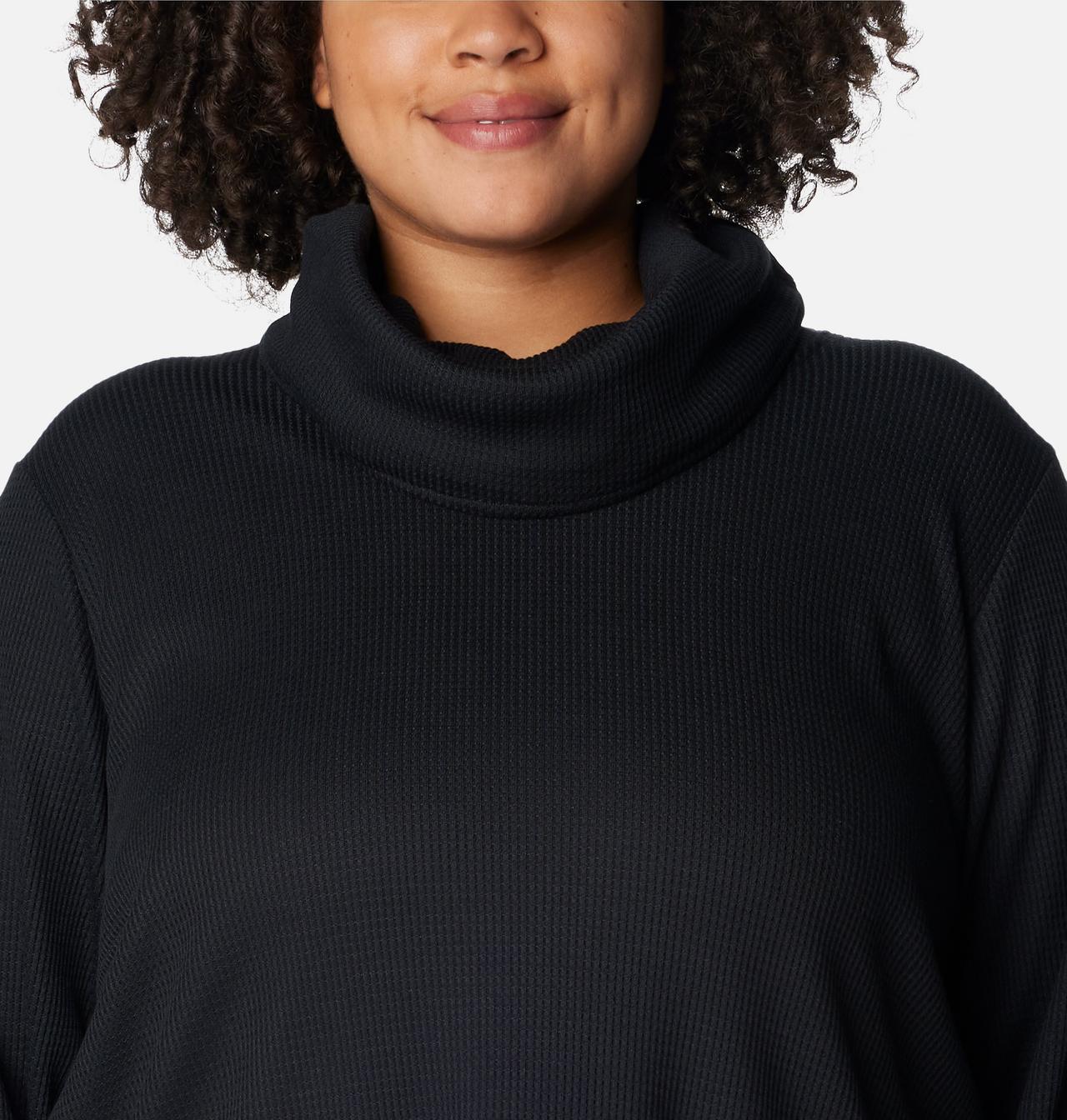 Women's Holly Hideaway™ Waffle Cowl Neck Pullover - Plus Size 4